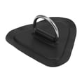 thumbnail image 6 of 6pcs D Ring Patch Stainless Steel Triangle Shape D Ring Pad Black for Kayak Canoe Deck, 6 of 6
