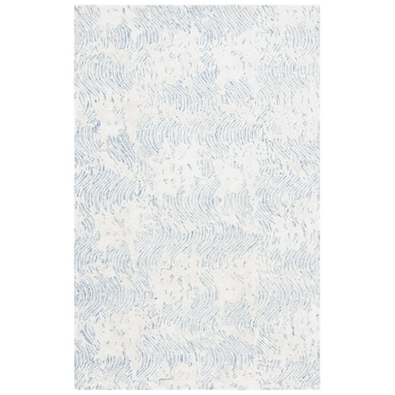 SAFAVIEH Glamour Tashi Abstract Area Rug, Blue/Ivory, 8' x 10'