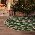thumbnail image 6 of Daiia Camouflage Dinosaur Drawing Merry Christmas Tree Skirt , Xmas Large Lace-up Tree Skirt, Santa Snowflakes Rustic Home Decorations New Year Party Farmhouse Decor-48", 6 of 7