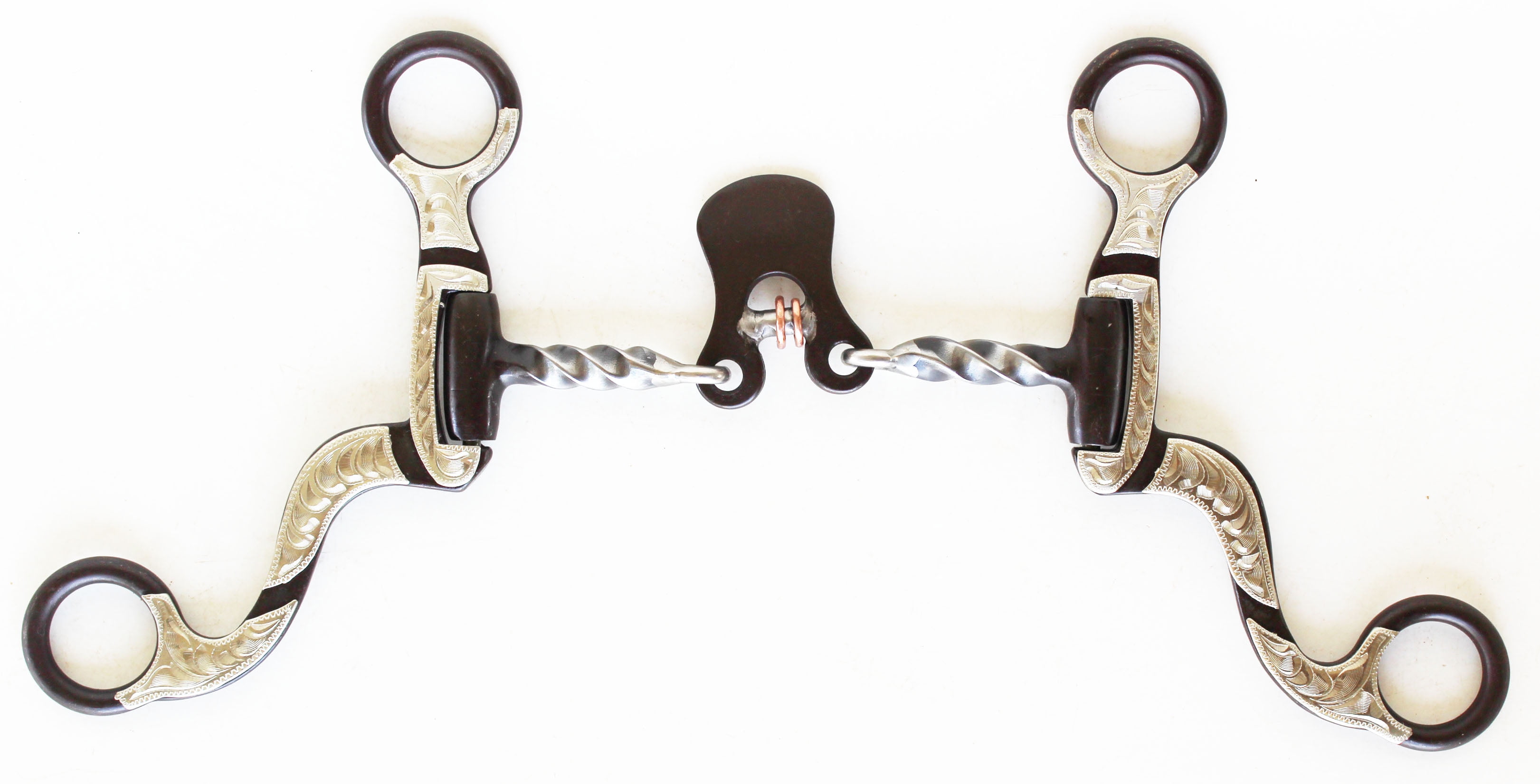 Horse Horse Correction Bit Sweet Iron Twisted 4 3/4" Mouth With Port