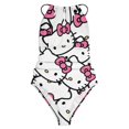 thumbnail image 3 of Hello Kitty Women's One Piece Swimsuit High Neck Tummy Control Swimwear Bathing Suit, 3 of 7