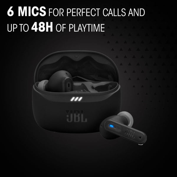 JBL Tune Beam 2 True Wireless Noise Cancelling Earbuds - Black