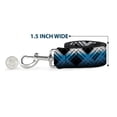 thumbnail image 6 of Buckle-Down Pet Leash, Dog Leash, Plaid X Gradient Black White Blue, 6 Feet Long 1.0 Inch Wide, 6 of 6