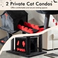 thumbnail image 5 of Infans Gothic Cat Tree 49" Tall Cat Tower w/ Coffin Bed & 2 Condos & Cozy Perch,, 5 of 7