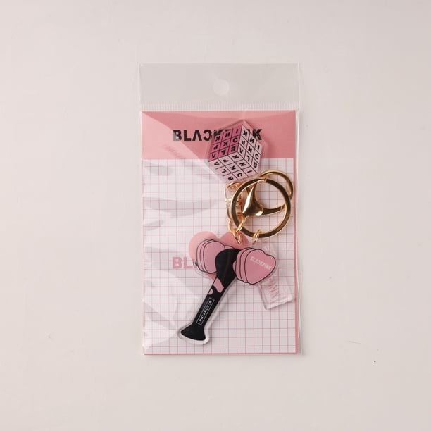 Ídolo Coreano BLACKPINK STRAYKIDS Llavero Acrílico Creativo Cubo Rubik Campana Mochila Colgante Estrella Mercancía