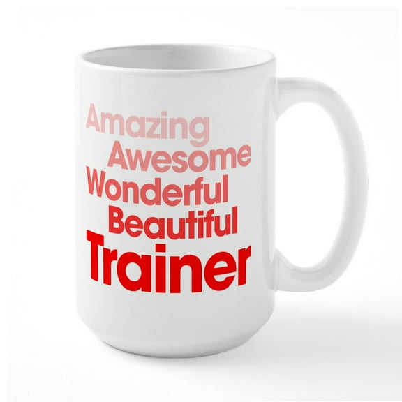 CafePress - Amazing Awesome Wonderful - 15 oz Ceramic Large White Novelty Mug