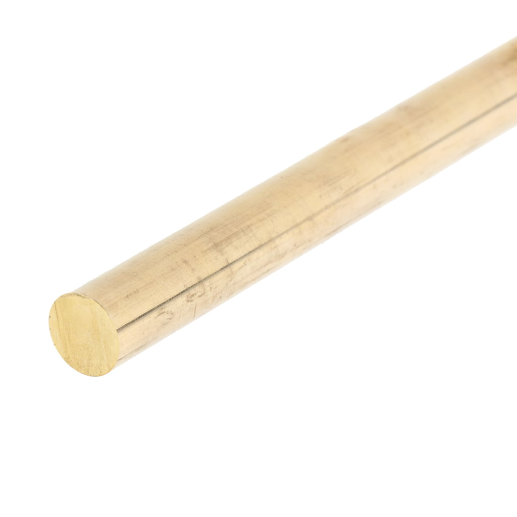 Blesiya 9mm × 25cm Solid Brass Round Bar Rod 