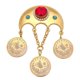 thumbnail image 1 of Islam muslim Arab Coin Gold Color Turkey Coins brooch baby Pin, 1 of 5