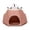 Brown, variant on Cat Teepee Cave, Portable Pet Tent with Full-Enclosure Zippered Mesh Door, Indoor & Outdoor Cat House for Safety & Ventilation, Cozy Nest for Cats, Puppies & Small Animals