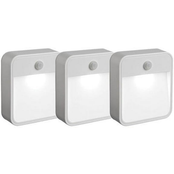 BallsFHK 3PC LED Wireless PIR Auto Motion Infrared Night Light Cabinet Stair Lamp