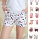 thumbnail image 3 of Summer Sleep Bottoms Pantalones cortos de pijama de algodón Pantalones de pijama elásticos sueltos para mujer Eigraketly FS11494-57, 3 of 7