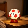 thumbnail image 6 of Cevemin Football Night Light Pat Light Bedroom Decoration - Soft Silicone Touch Control Dimmable Warm White & 7 Color Changing Night Light with Timer Rechargeable for Bedroom Night Stand Home Decor, 6 of 7
