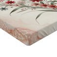 thumbnail image 2 of Ambesonne Minimal Flowers Fitted Sheet, Wildflowers Meadow, Full Size, Blush Ivory Sage Green, 2 of 3