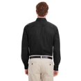 thumbnail image 2 of Harriton Men's Tall Foundation 100% Cotton Long-Sleeve Twill Shirt with Teflon - BLACK - 2XT, 2 of 3