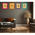 thumbnail image 2 of Rustic Wooden Picture Frame 8x10 - Purple - Set of 2, Natural Eco Solid Wood and High Definition Real Glass for Wall Mounting and Tabletop Photo Frames, 2 of 6