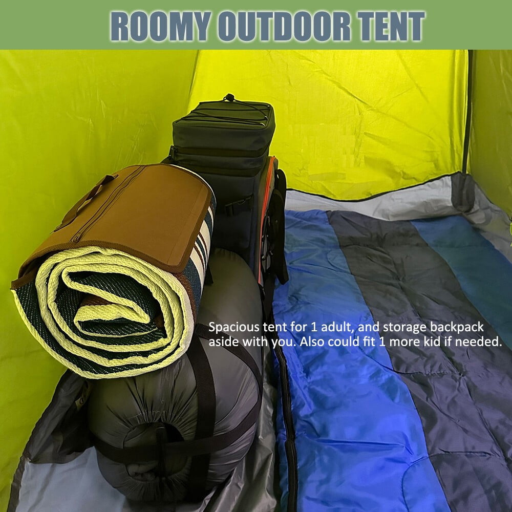 ASTRAEA 1 Person Backpacking Tents, Easy Setup Camping Tent with Skylight & Waterproof Rainfly & Ground Vents Lightweight for Camping Travel