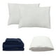 thumbnail image 1 of Protector Spring Air Matrimonial + Sábanas Softy Azul Marino + Almohada Frosty 2, 1 of 7
