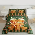 thumbnail image 2 of Manfei Kawaii Gingerdread Man King Size Comforter Sets,Christmas Candy Cane Bedding Comforter Set,Merry Xmas Bedding Set For Kids,Microfiber Bedroom Decor Reversible,3pcs, 2 of 8