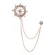 thumbnail image 1 of Pin de solapa, broche de cadena con borlas, insignia, cadenas de eslabones, broches, joyería, traje, decoración para abrigo, camisas de hombre,, 1 of 8