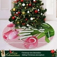 thumbnail image 6 of FMSHPON Mother's Day Beautiful Spring Tulips FlowersLeaf Xmas Christmas Tree Skirt Stand Mat for Holiday Party Decoration Indoor Outdoor 36 inches, 6 of 6