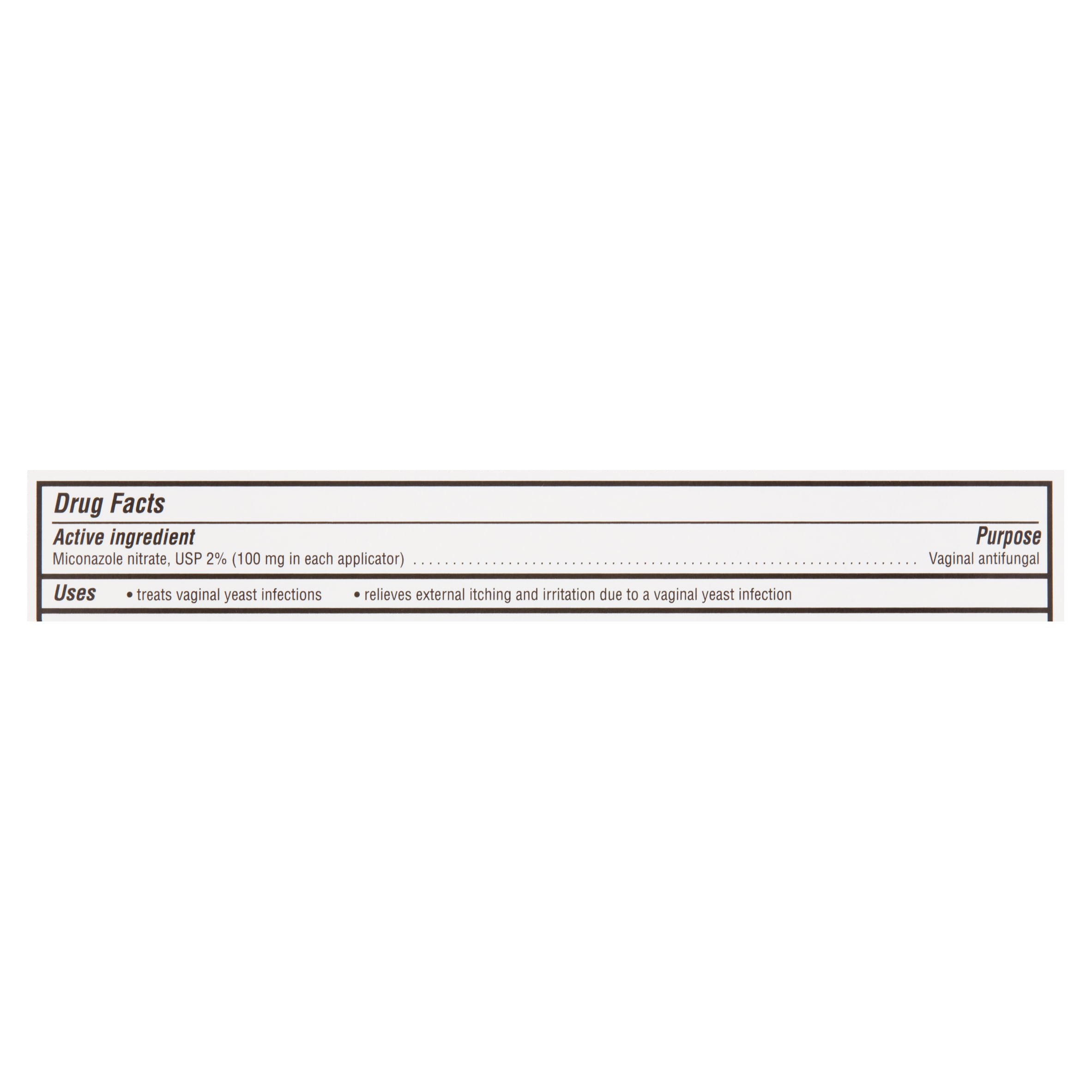 Equate Miconazole 7-Day Vaginal Cream Treatment, 1.59 oz., Disposable Applicators (100 mg Per Applicator)