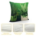 thumbnail image 4 of Nawypu  Green Succulent Plant Throw Pillow Cover Summer Tropical Cactus Potted Leaf Peace Joy Love Modern Home Decor Pillow Cases Botanical&nbsp;Cushion Cover for Sofa Couch, 4 of 5