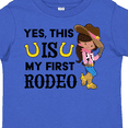 thumbnail image 4 of Inktastic Yes, this IS my First Rodeo- cowgirl in hat and boots Girls Toddler T-Shirt, 4 of 5