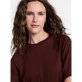 thumbnail image 5 of Time and Tru Women's Seamed Mini Dress with Short Sleeves, Sizes XS-XXXL, 5 of 6