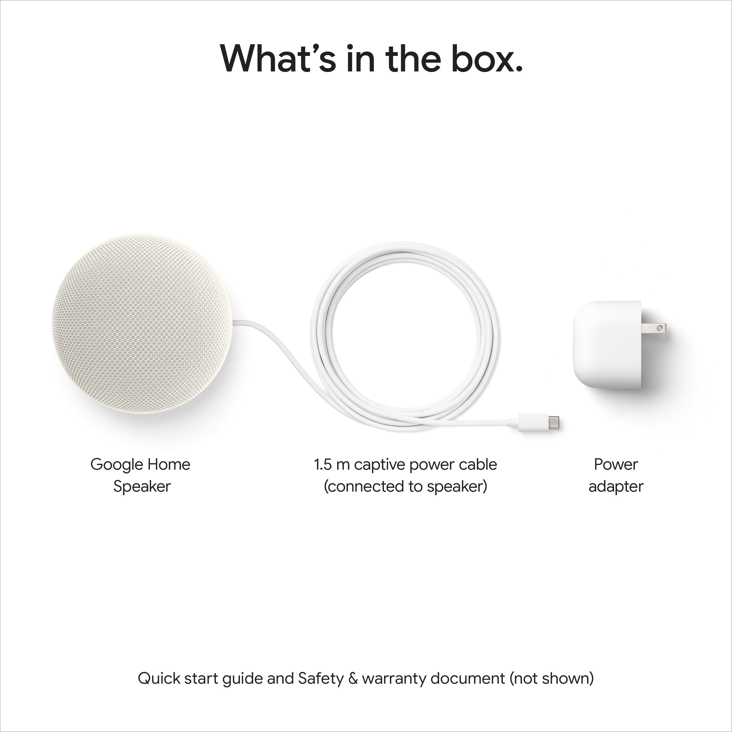 Google Home Speaker - Smart Speaker with 360 - Degree Sound and Gemini For Home Voice Assistant - Porcelain