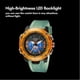 thumbnail image 4 of ZHAOCHENG Relojes deportivos Smael para hombre, reloj de pulsera analógico digital de cuarzo, resistente al agua, cronómetro, despertador, color blanco y azul, 2023, 4 of 5