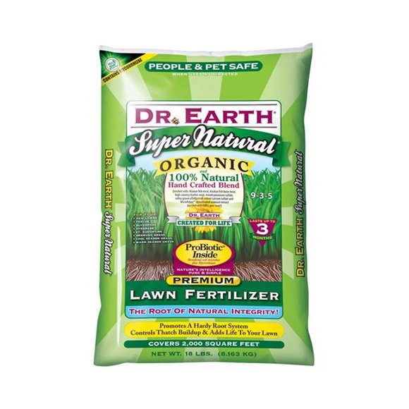 Dr. Earth 7399769 18 lbs 2000 sq. ft. Super Natural Organic 9-3-5 Fertilizer