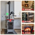 thumbnail image 5 of Wood Stove Fan Heat Powered Non-Electric Lotus Shaped Heat Distribution 4-Blade Silent Flue Pipe Hanging Fireplace Fan for Home Wood Burning Stove/Log, 5 of 5