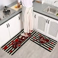 thumbnail image 6 of TERGAYEE Rug Valentine's Day Kitchen Floor Mats Two Piece Set Home Bedroom Carpet Door Mat Entrance Bathroom Door Fouling Mat Entrance Door Mat Valentines Day Decorations, 6 of 6
