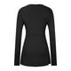 thumbnail image 5 of Pntutb, camiseta de manga larga Sexy con cuello en V informal para mujer de otoño e invierno, camiseta de manga larga con cuello en V, camiseta/camisa Pntutb Pntutb-1010, 5 of 7
