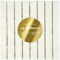 thumbnail image 3 of Meri Meri Gold Striped Small Napkins, 16ct, 3 of 4