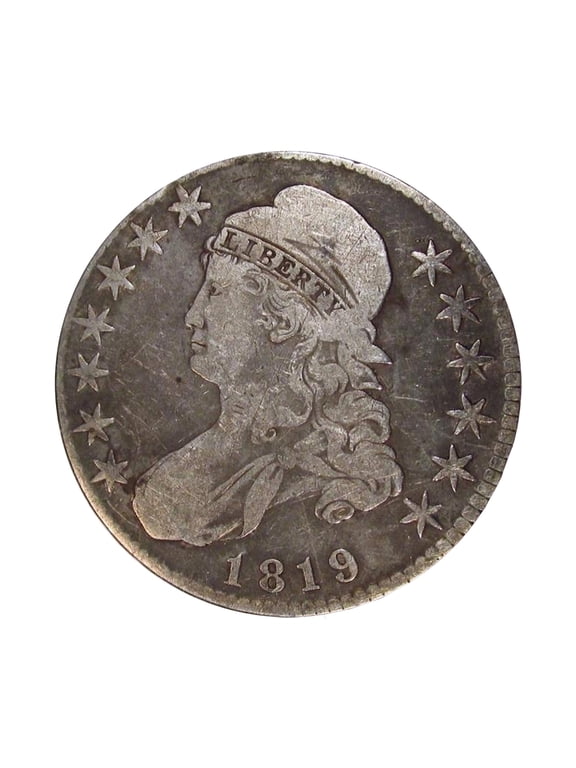 USA 1807-1836 Capped Bust Half Dollar 90% Silver Coin - Average Circulated