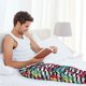 thumbnail image 5 of Fotbe Trendy Colorful Pineapples 1 Pantalones de Pijama para Hombre, Pantalones de Dormir, Pantalones de Casa con Cintura Ajustable y Bolsillos-XX-Large, 5 of 6