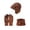Brown, variant on HNMKIU Knitted Winter Scarf Hat Set Classic Warm Accessories Cozy Cold Weather Women Men Brown - One Size