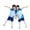Sky Blue, variant on Hienoo Toddler Boys Clothes Outfits Quick Dry Sports Short Sleeve T Shirt and Shorts Sportswear Set
