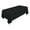 Black, variant on TEKTRUM 52 X 90 INCH 52"X90" RECTANGULAR POLYESTER TABLECLOTH - THICK/HEAVY DUTY/DURABLE FABRIC - CHOCOLATE COLOR