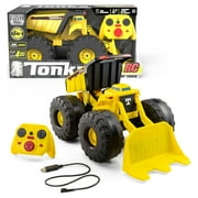 Tonka Mighty Monster RC - A Tonka First-Ever - Dump & Plow Truck, Made with Real Steel, Variable Speed, Motorized Hauling & Dumping, 360 Degree Stunts - Great Gift for Ages 5+