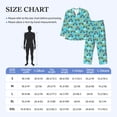 thumbnail image 4 of Cauagu Cartoon Monster Truck Print Men's Long-Sleeve Pajama Set,Soft Button-Front 2Pjs for Men Long Sleeve Men’s Sleepwear-Large, 4 of 7