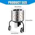 thumbnail image 5 of Chicken Feathering Machine 550W, Poultry Feather Remover Handle 3 Chicken Simultaneously,19.6" Barrel with 108 Soft Fingers for Efficient Poultry Feather Removal and Food Processing, 5 of 7