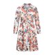 thumbnail image 4 of Vestido de gasa de manga larga con estampado floral y cuello en V de otoño para mujer Pompotops  hdfakjf6740, 4 of 8