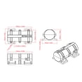 thumbnail image 3 of Moteur Vibrant DC Double Roue Excentrique avec Adaptateurs de Vitesse Réglables Moteur Vibrant 3650 3800RPM, 3 of 7