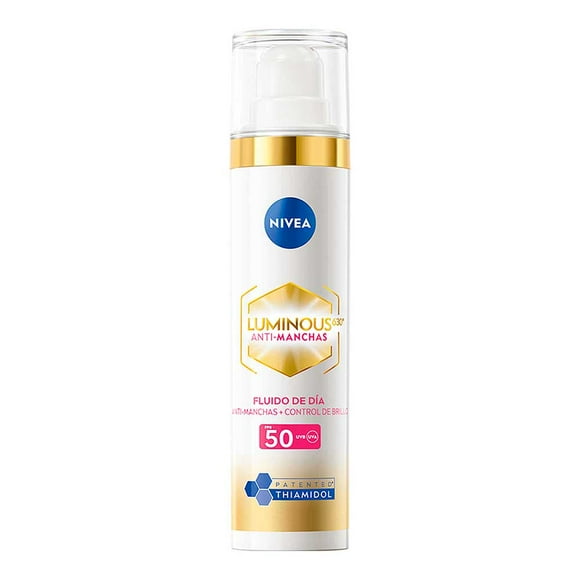 Fluido facial Nivea Luminous 630 anti-manchas FPS 50 con ácido hialurónico y vitamina E 40 ml