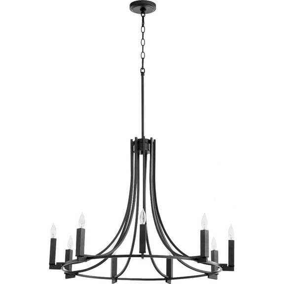 Quorum Lighting - Olympus - 9 Light Chandelier In Soft Contemporary Style-23.5