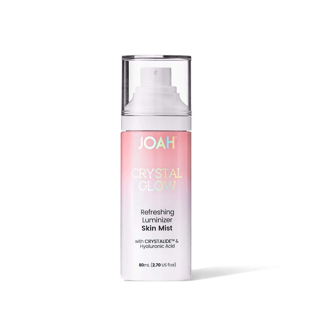 JOAH Face Mist Crystal Glow Refreshing Facial Spray Luminizer with  Hyaluronic Acid, Hibiscus Extract and , Peptides, Prep Refresh & Set  Makeup, Korean Skin Care,  Oz 