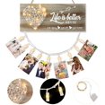 thumbnail image 1 of Couple Present Photo Holder Present with Exquisite String Light, Friend Present for Women Friend Female, Wall Photo Frame, Boyfriend Girlfriend Romantic Picture Frame, Engagement Present for Couple, 1 of 7