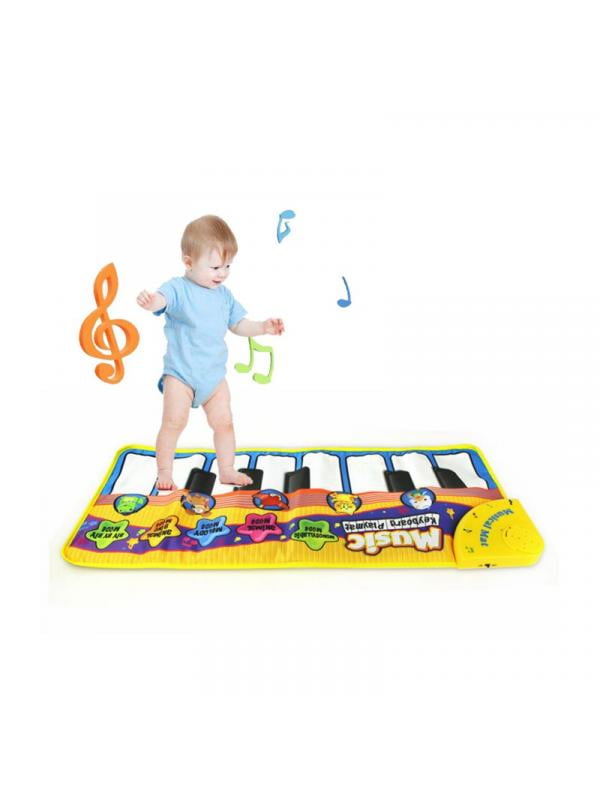 Topumt Kids Baby Musical Piano Play Mat Development Educational Soft Toys